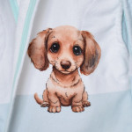 Детски халат Puppy с качулка и DF печат – размер S